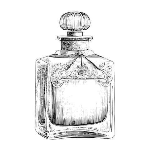 Perfume Bottle Sketch royalty.